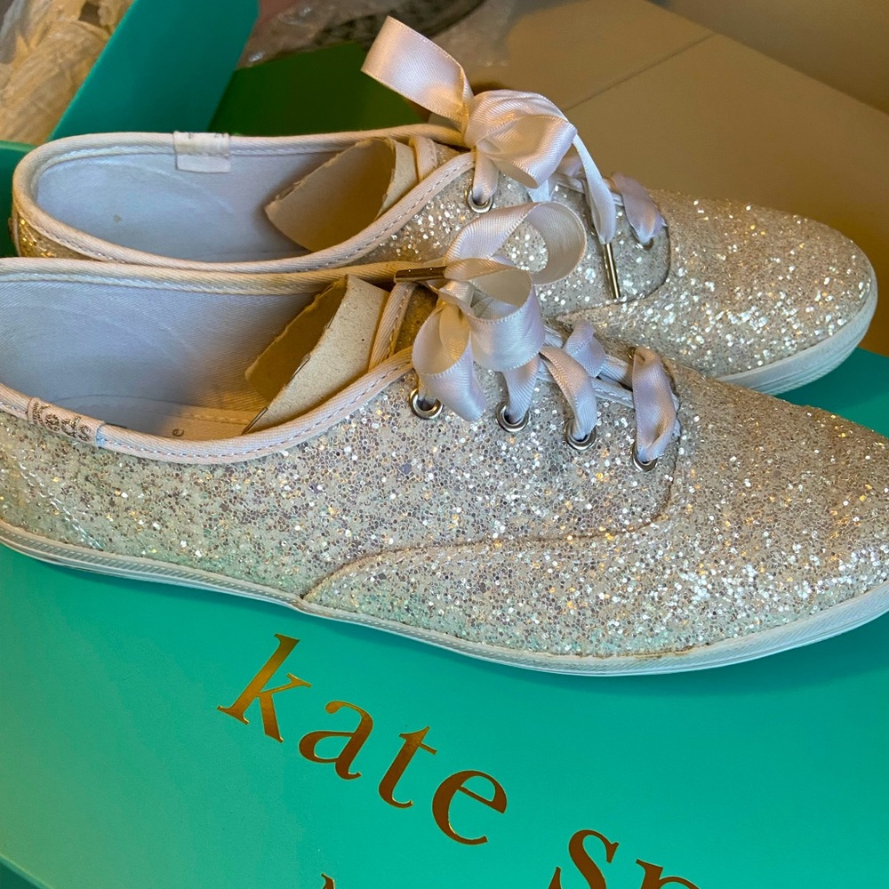 kate spade ♠️ glitter keds